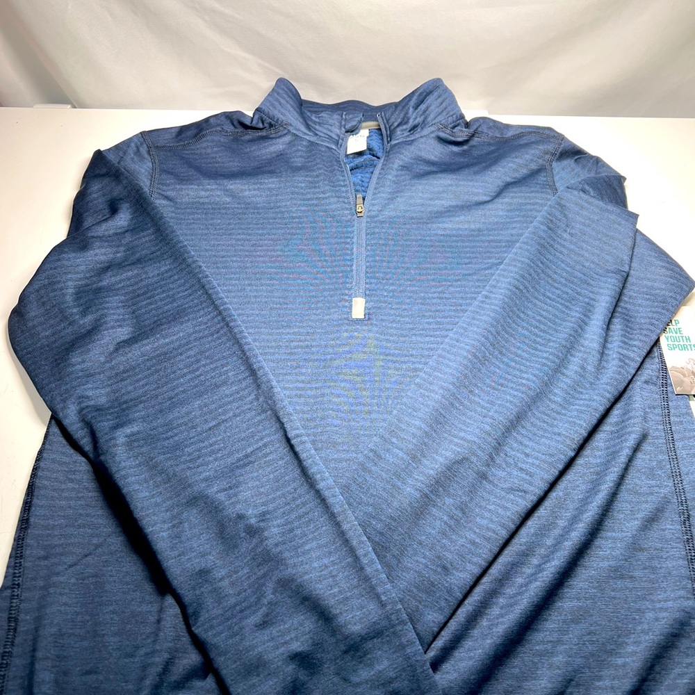 DSG Running 1/2 Zip Pullover Moisture Wicking Small Navy